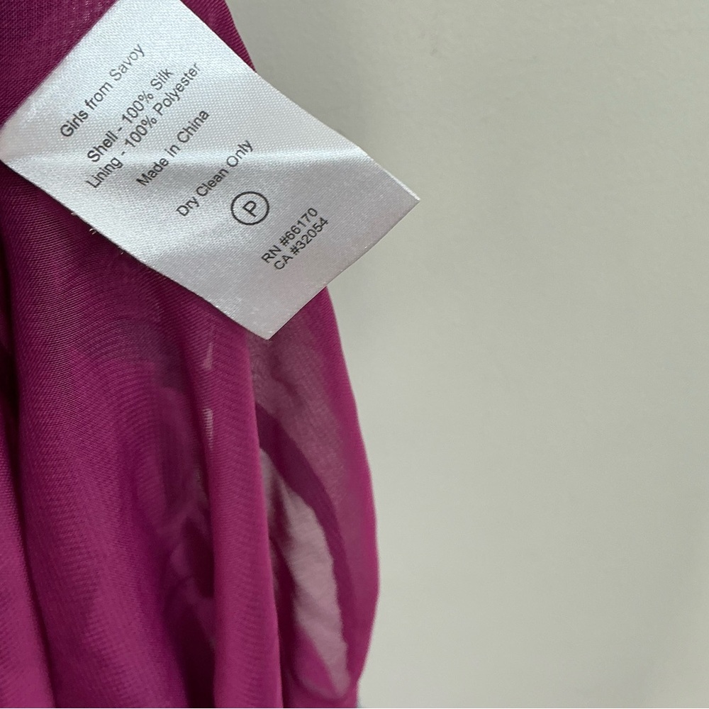 Anthropologie Girls from Savoy Gull Wing silk Dress Size 2 - Picture 6 of 6